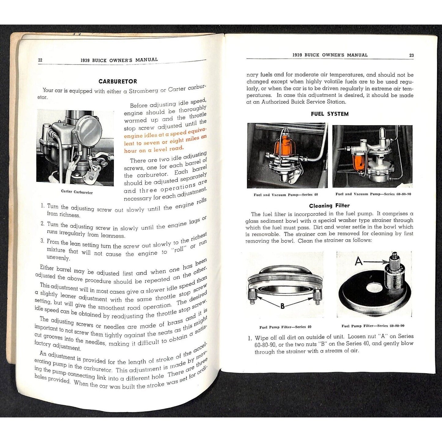 1939 "Your Buick - What it Can Do for You - What You Can Do for It" Booklet 96pp