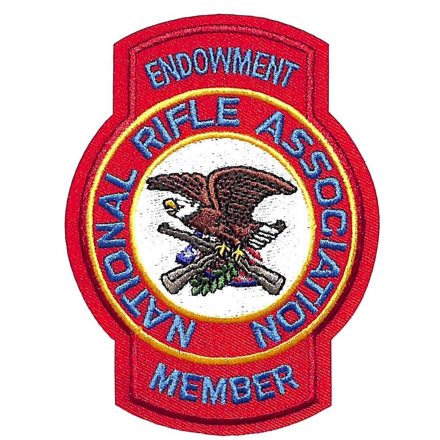 NRA Endowment Member Vintage Embr. Patch 4 1/4" c1980's 90's NOS VGC