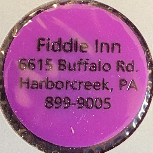 Harborcreek, PA Fiddle Inn c1970's-80's Plastic "$3.25" Token