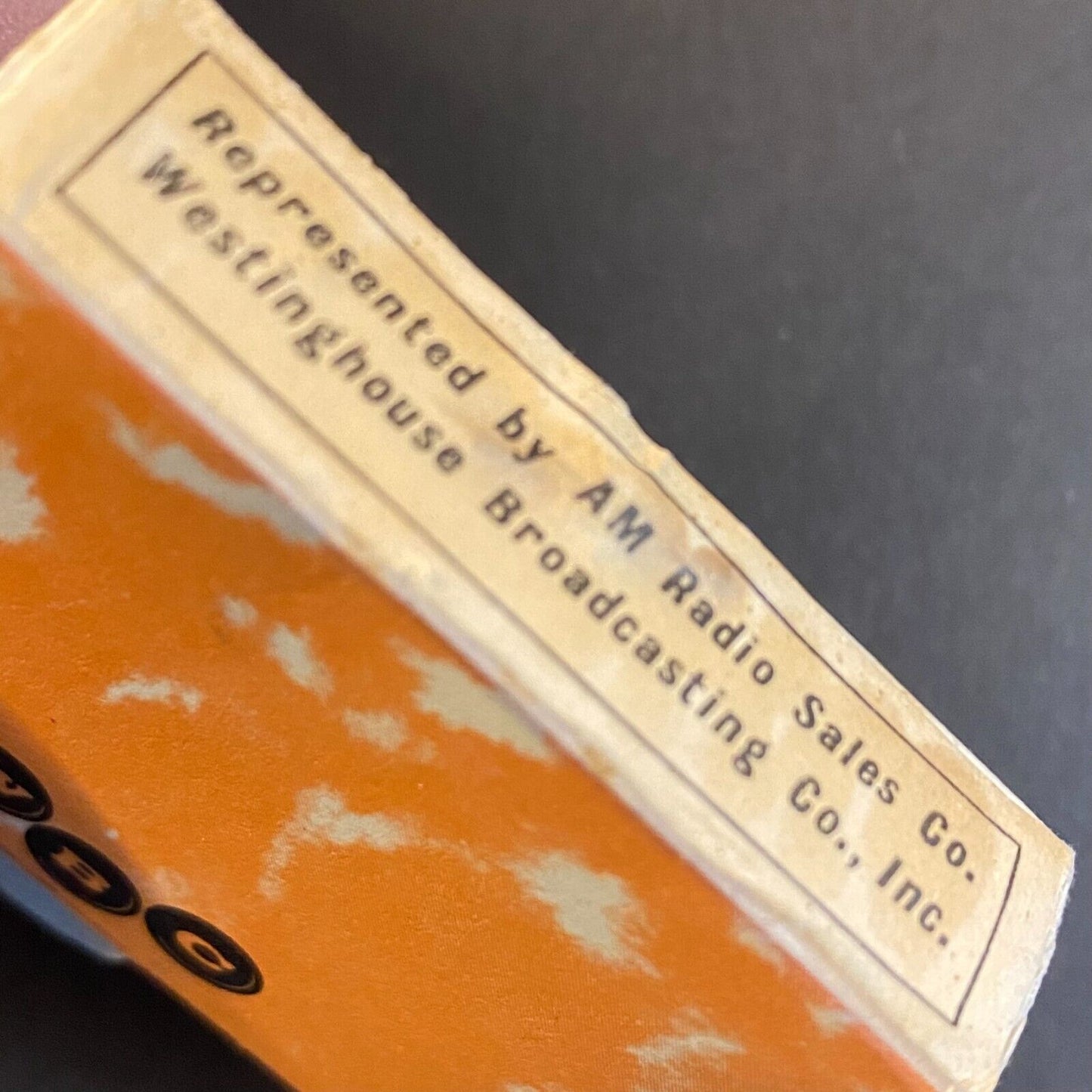 KYW Radio Cleveland Westinghouse Broadcasting Matchbox c1960 Scarce VGC