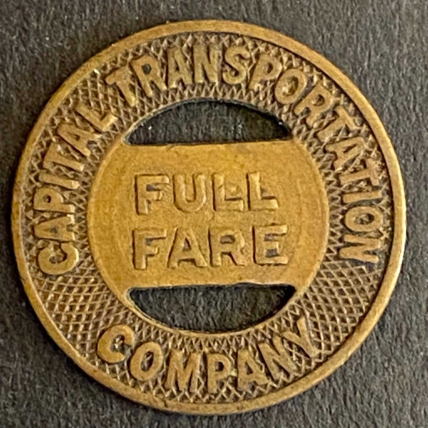 Capital Transportation Company (Little Rock)G/F One Full Fare Transit Token 16mm