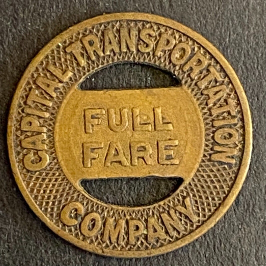 Capital Transportation Company (Little Rock)G/F One Full Fare Transit Token 16mm