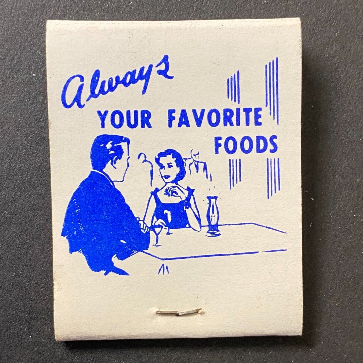 Mulbarger's Blue Willow Restaurant Lounge Chicago Full Matchbook c1960-74