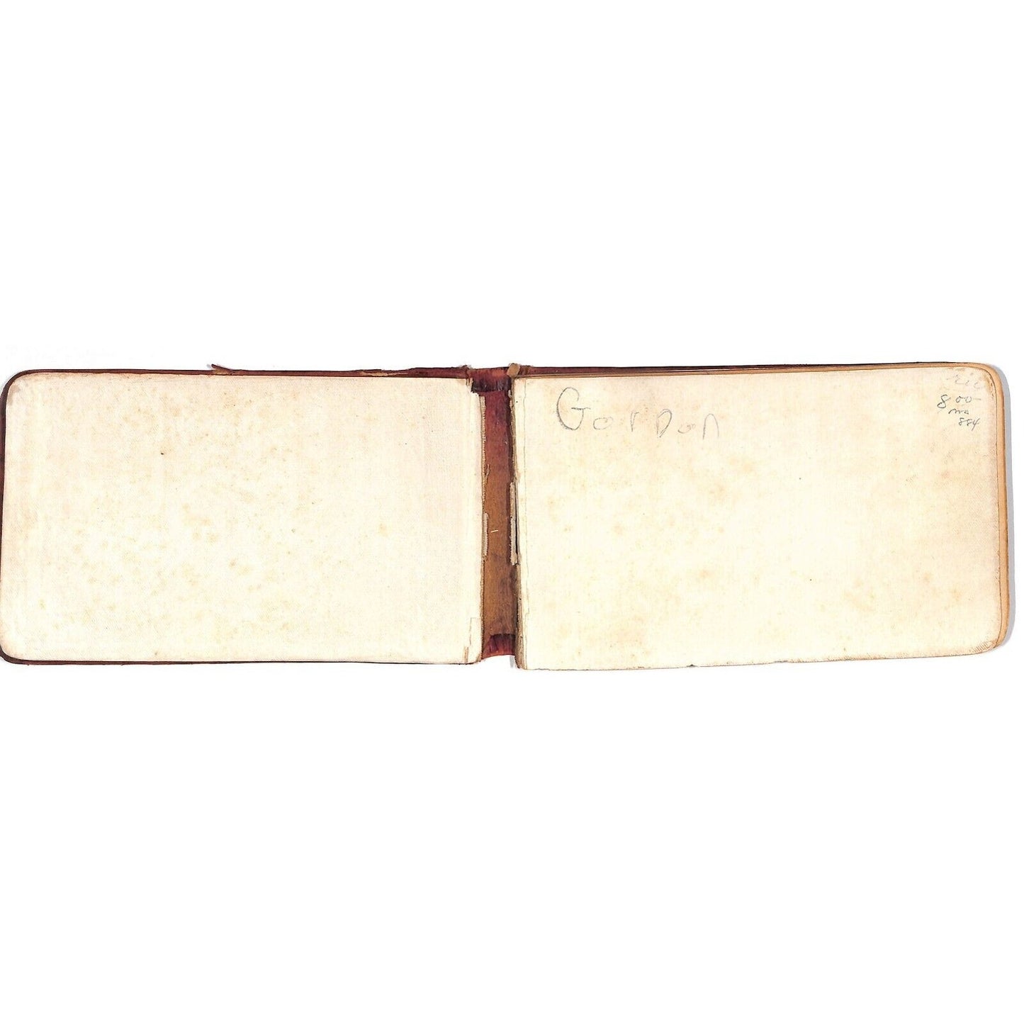 1881 1885 Victorian Signature Book w/ some Color Illustration Pages