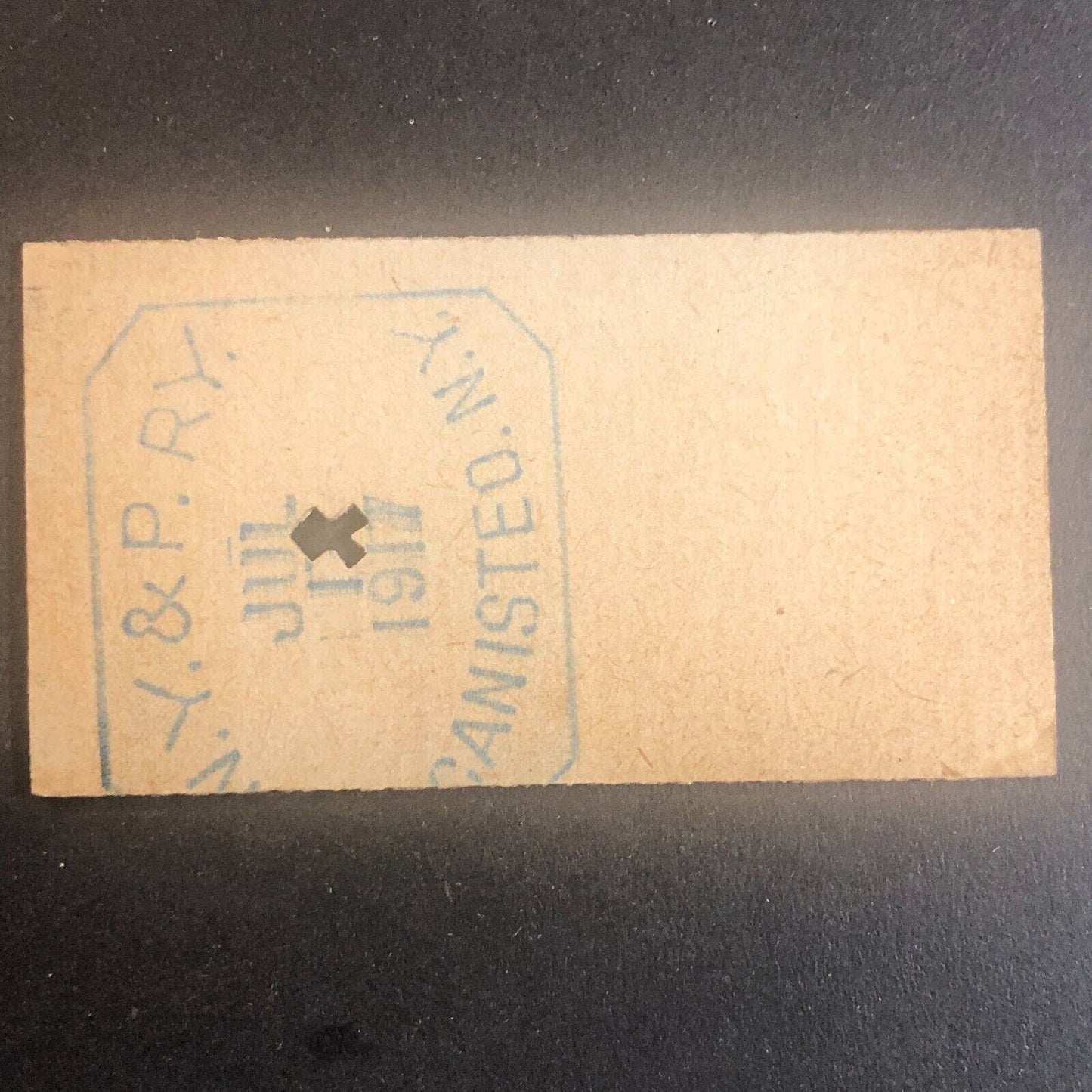 New York & Pennsylvania Railroad July 17 1917 Greenwood, NY Ticket #53560