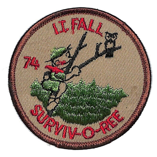 Boy Scouts BSA 1974 Indian Trails Fall Surviv-O-Ree Owl Patch Scarce