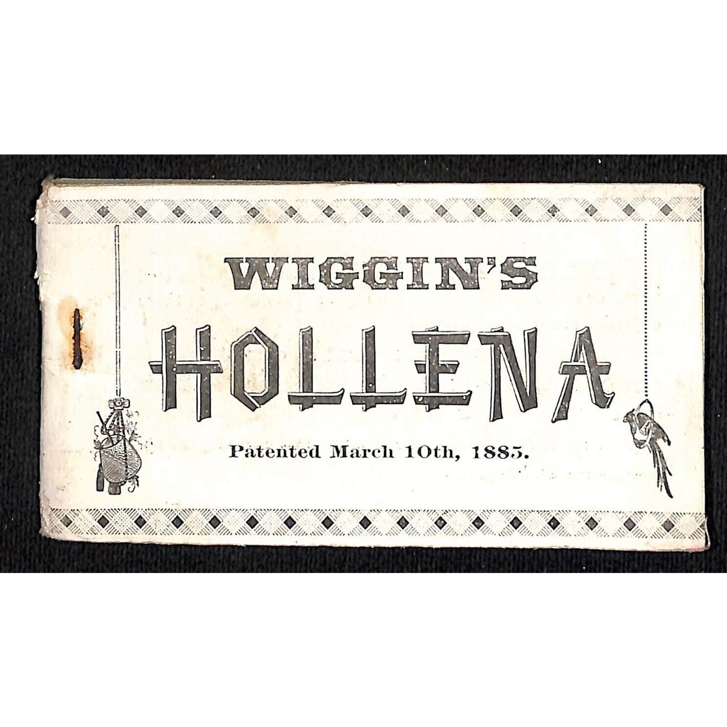 H.B. Wiggins Sons* Hollena NY c1900 15pp Product Sample Booklet 2 3/8" x 4 3/8"