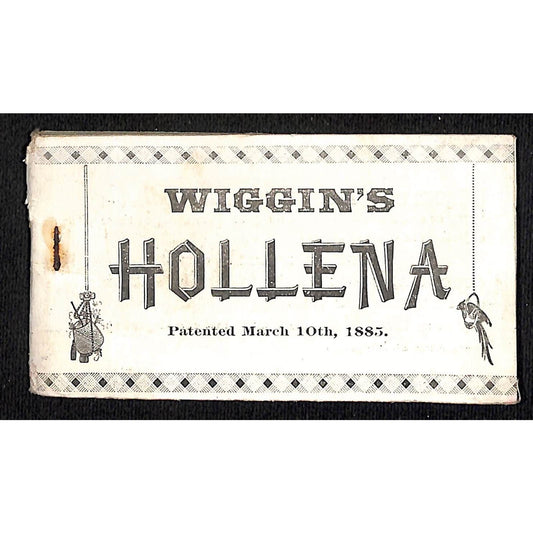 H.B. Wiggins Sons* Hollena NY c1900 15pp Product Sample Booklet 2 3/8" x 4 3/8"