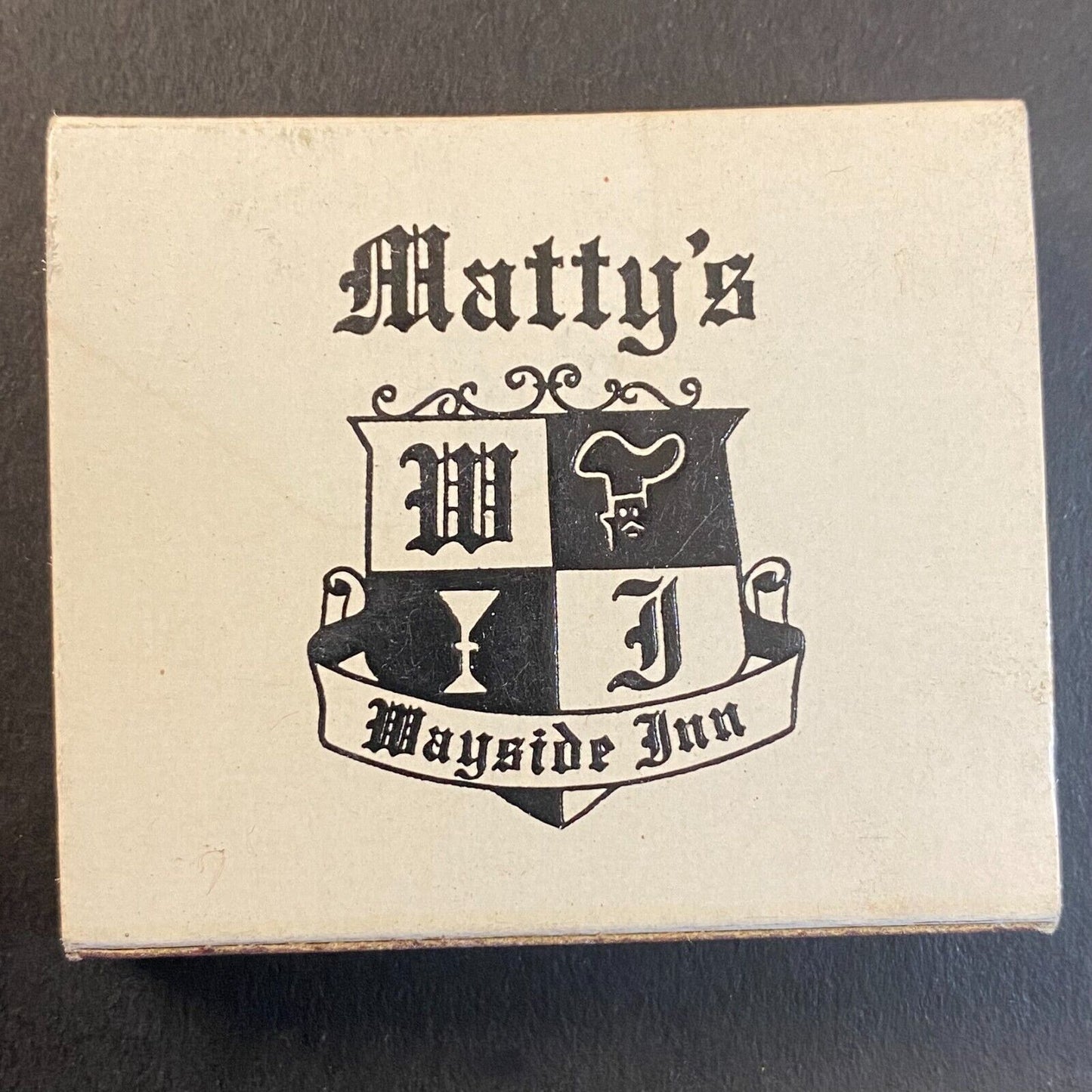 Matty's Wayside Inn Glenview, IL Made in Japan Matchbox c1950-60's VGC
