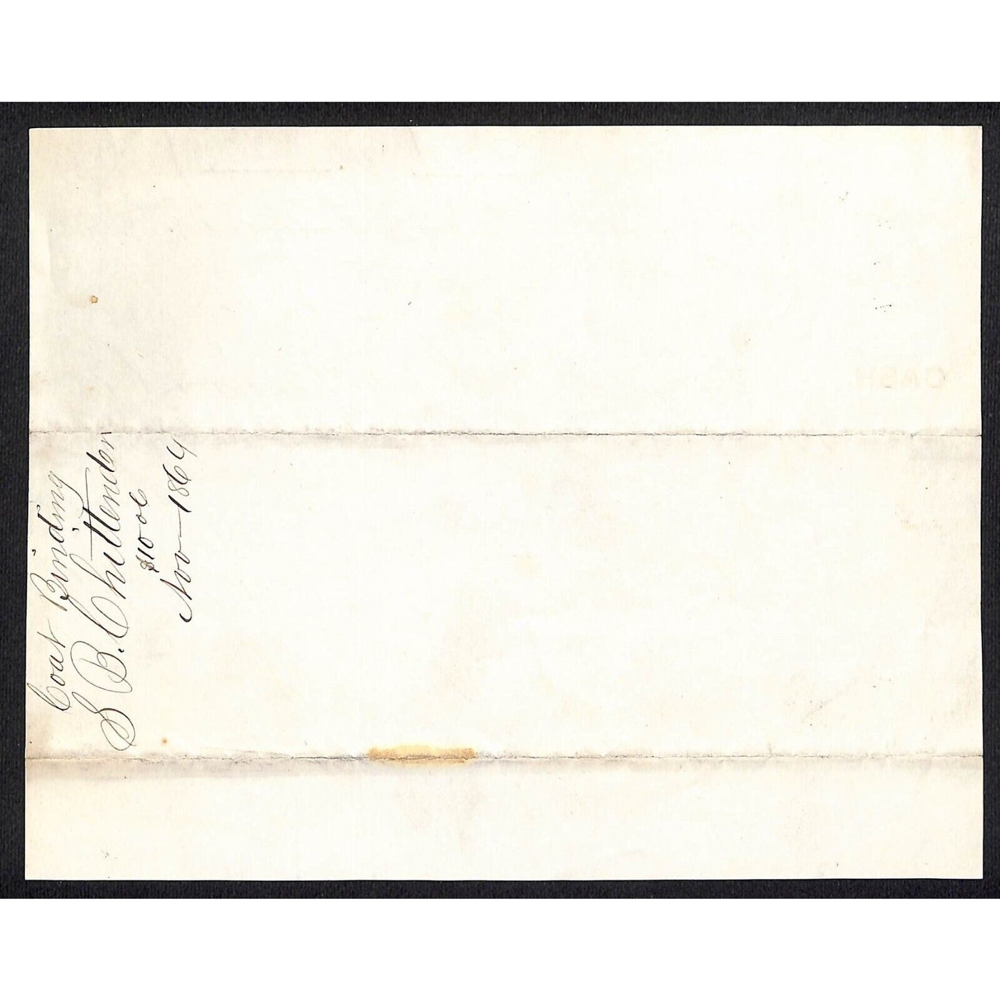 L.B. Chittenden & Co. Hosiery White Goods Broadway NYC 1864 J.J. Cover* Billhead