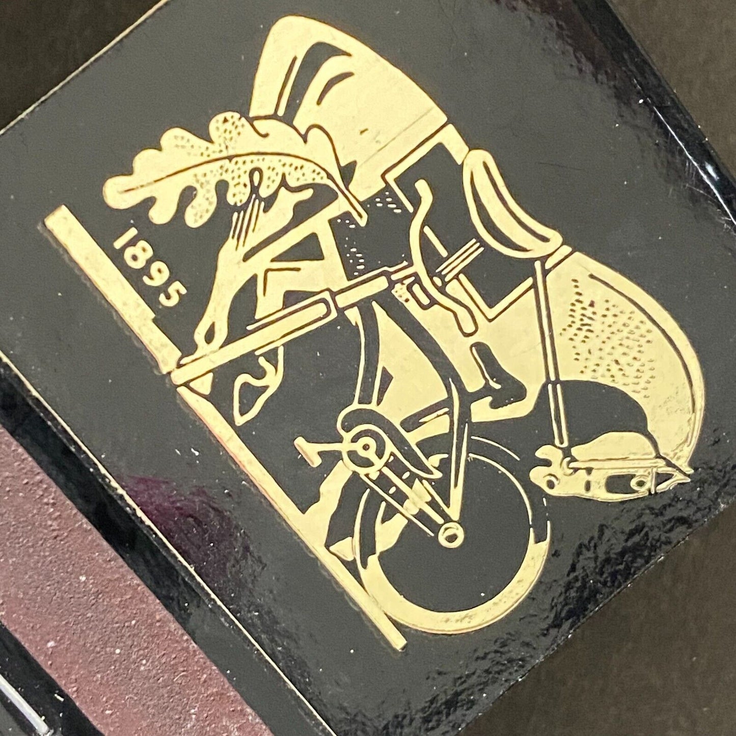 "Saddle & Cycle Club" Chicago Full Matchbook c1960's-74 w/ Gold Foil & Tips
