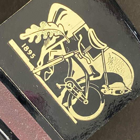 "Saddle & Cycle Club" Chicago Full Matchbook c1960's-74 w/ Gold Foil & Tips