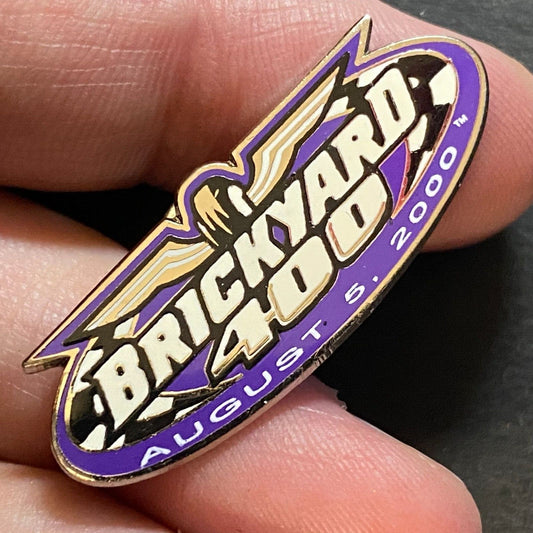 2000 Brickyard 400 Enameled Lapel Pin Racing 35mm VGC