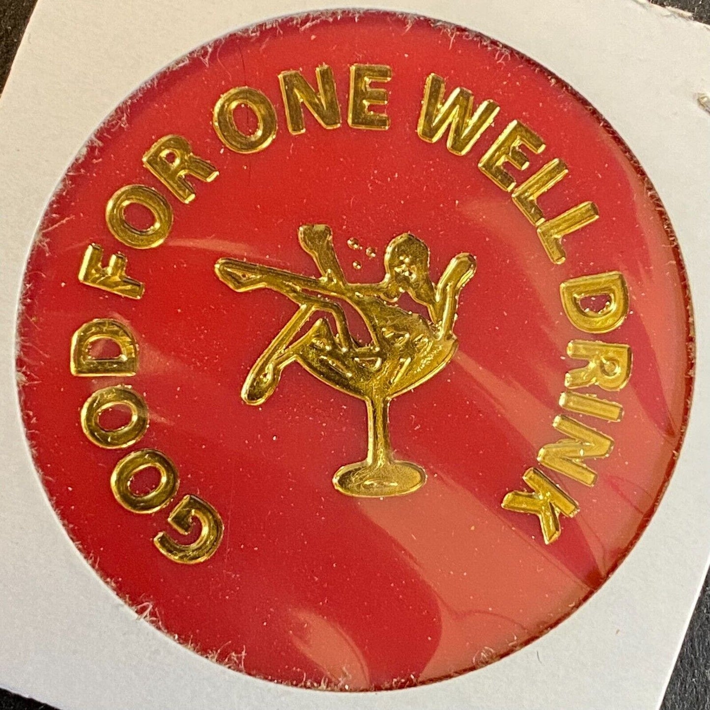Monessen, PA BPOE Lodge 773 c1980's Plastic Token Drinks "G/F One Well Drink"