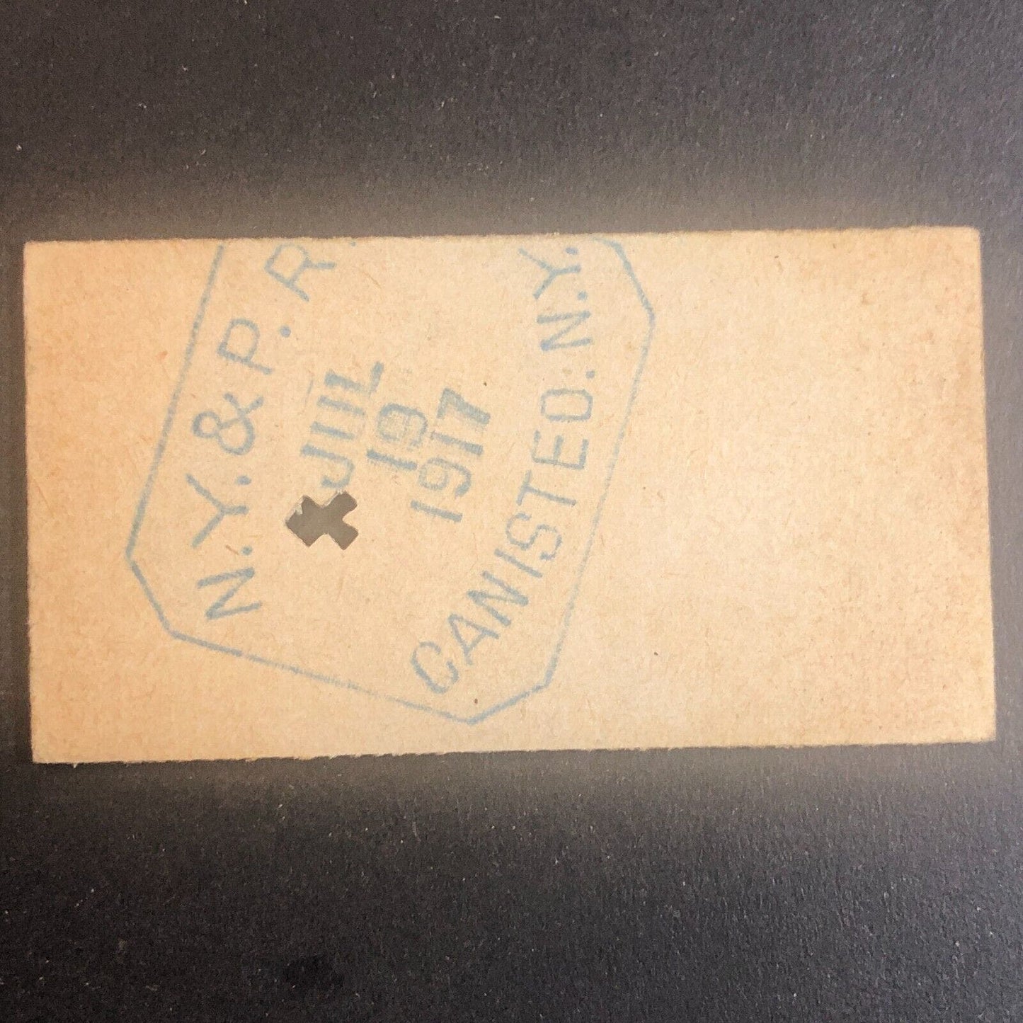 New York & Pennsylvania Railroad July 19 1917 Rexville, NY Ticket #30245