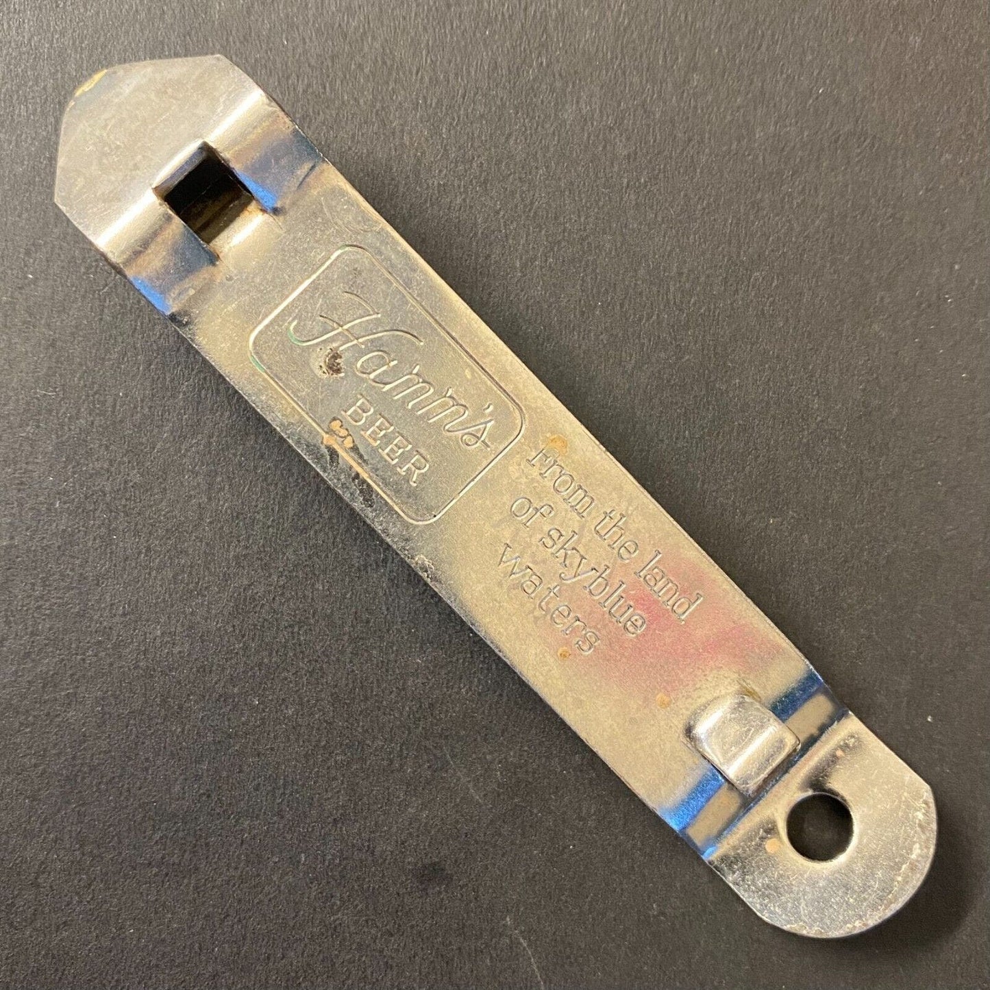 Hamm's Beer "From the land of Sky Blue Waters" 3 3/4" Steel Can Bottle Opener