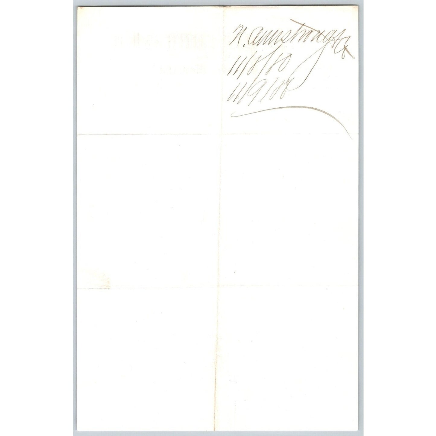 N. Armstrong & Co. Bankers Glendale, MT 1881 ALS / Letterhead Henry Elling*