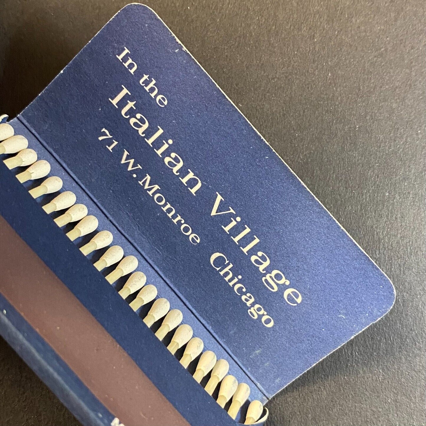 Florentine Room in the Italian Village Chicago Matchbook c1960's-70's VGC