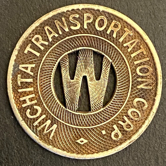 Wichita Transportation Corp. G/F One Fare Transit Token 23mm (#2)