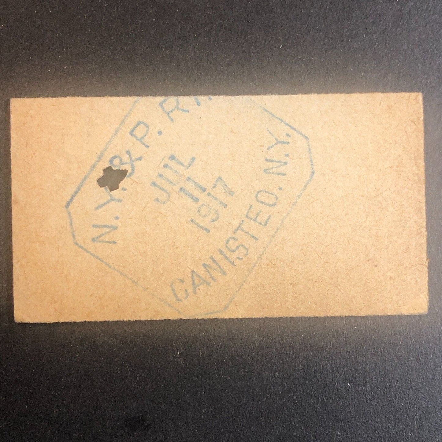 New York & Pennsylvania Railroad July 11 1917 Greenwood, NY Ticket #53518