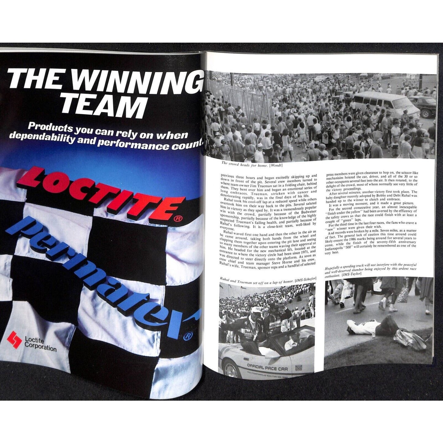 1986 Hungness Indianapolis 500 Yearbook Racing VGC 223pp 1lb 6oz