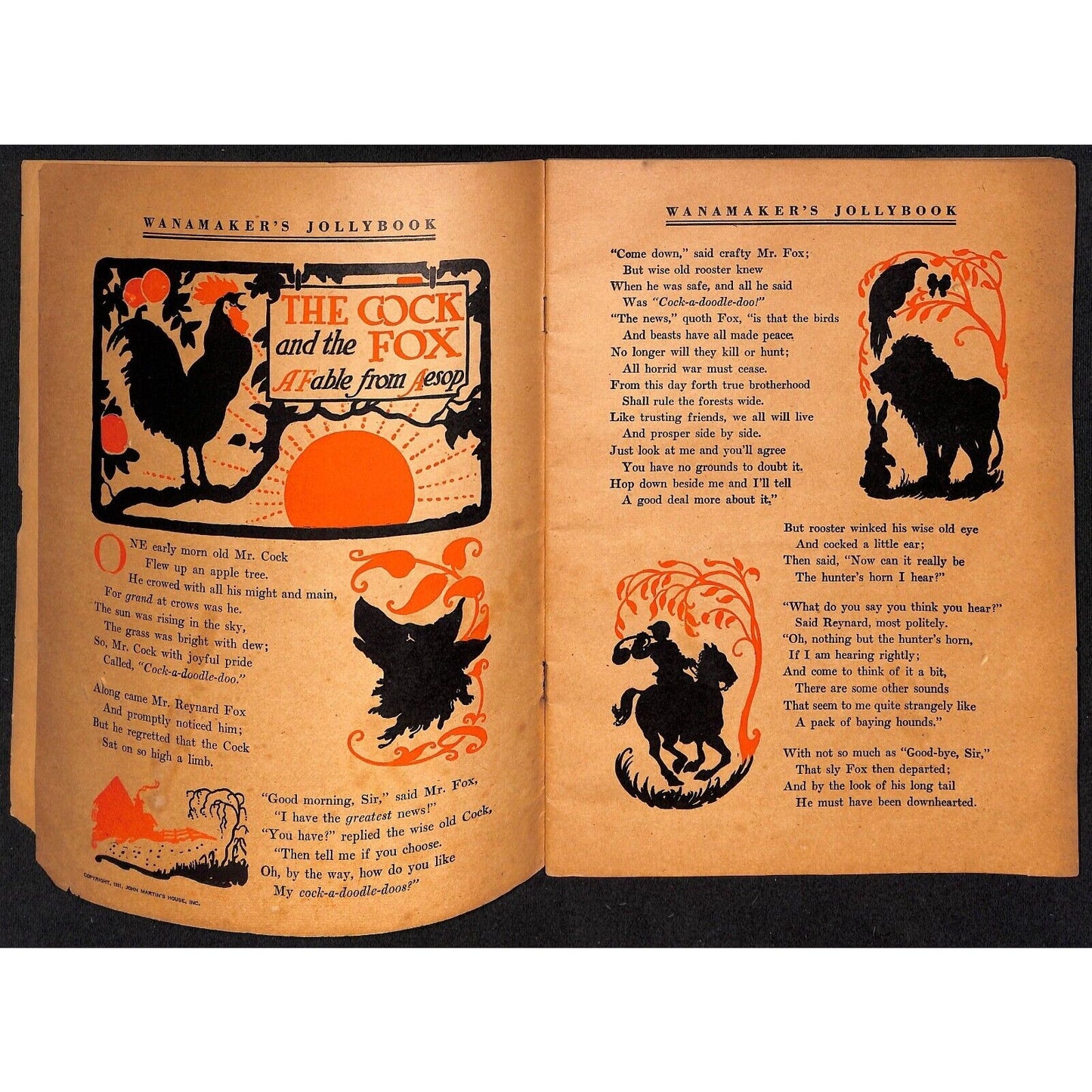 1931 Wanamaker's "Jollybook for Boys and Girls" Stories Cutouts 32pp Scarce