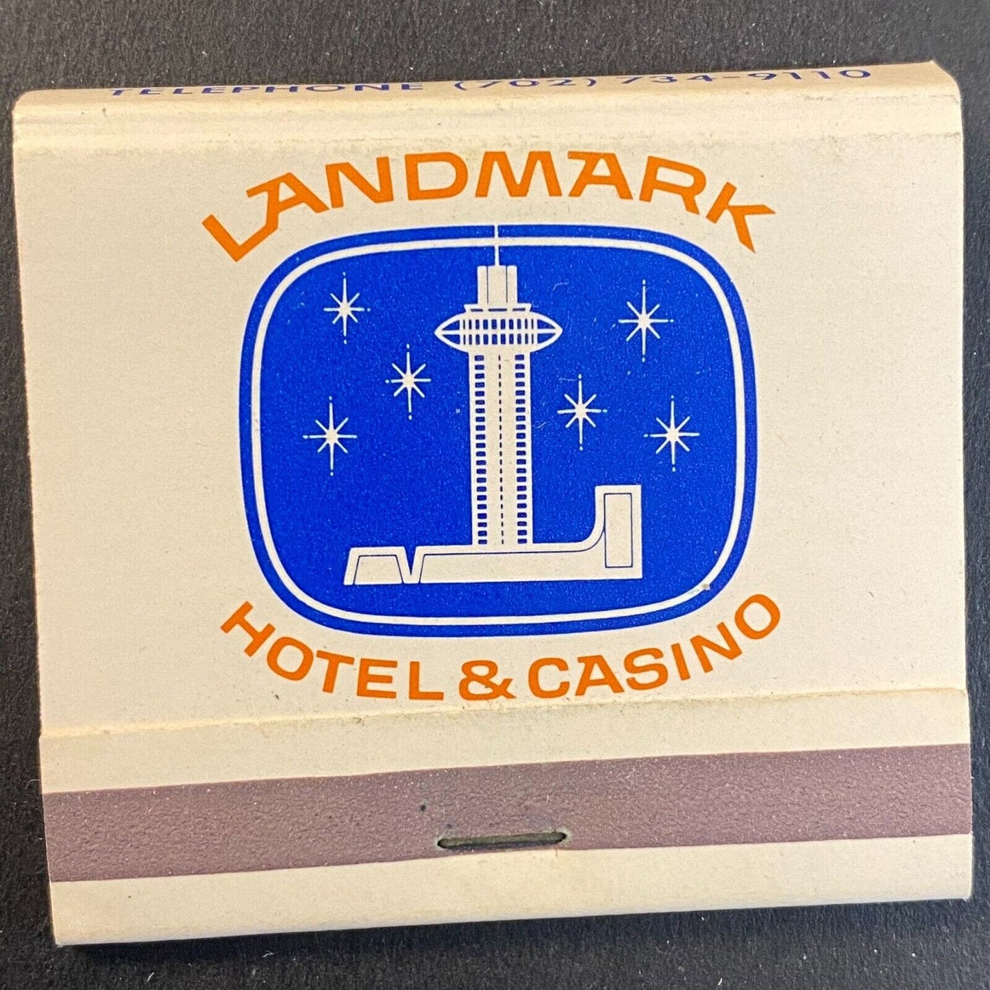 Landmark Hotel & Casino Las Vegas c1969-73 Full Matchbook VGC