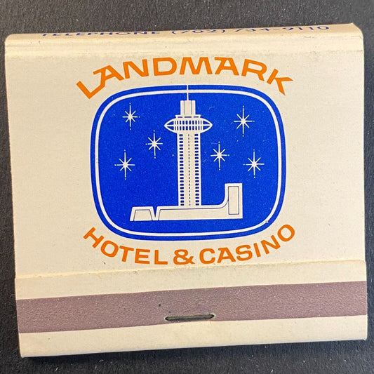 Landmark Hotel & Casino Las Vegas c1969-73 Full Matchbook VGC