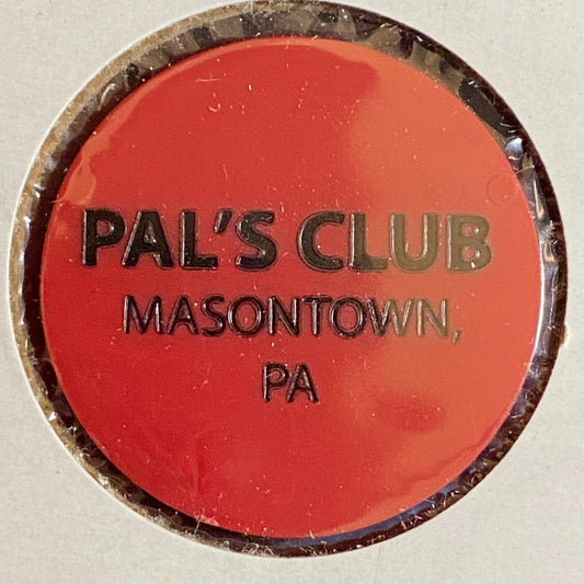 Masontown, PA Pals Club c1980's-90's Plastic Token - G/F One Bottle Beer