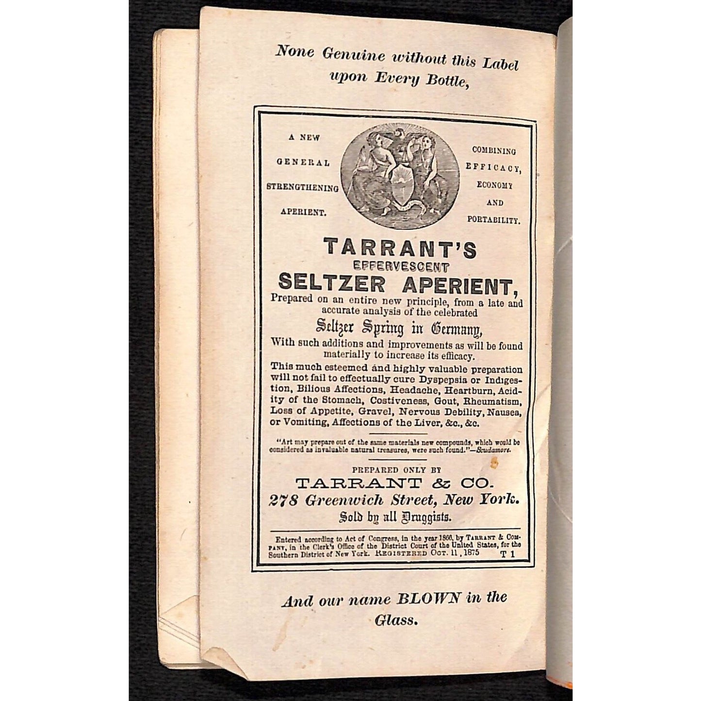 1876 Tarrant & Co. "A Hundred Years of American History" Timeline Booklet 25pp