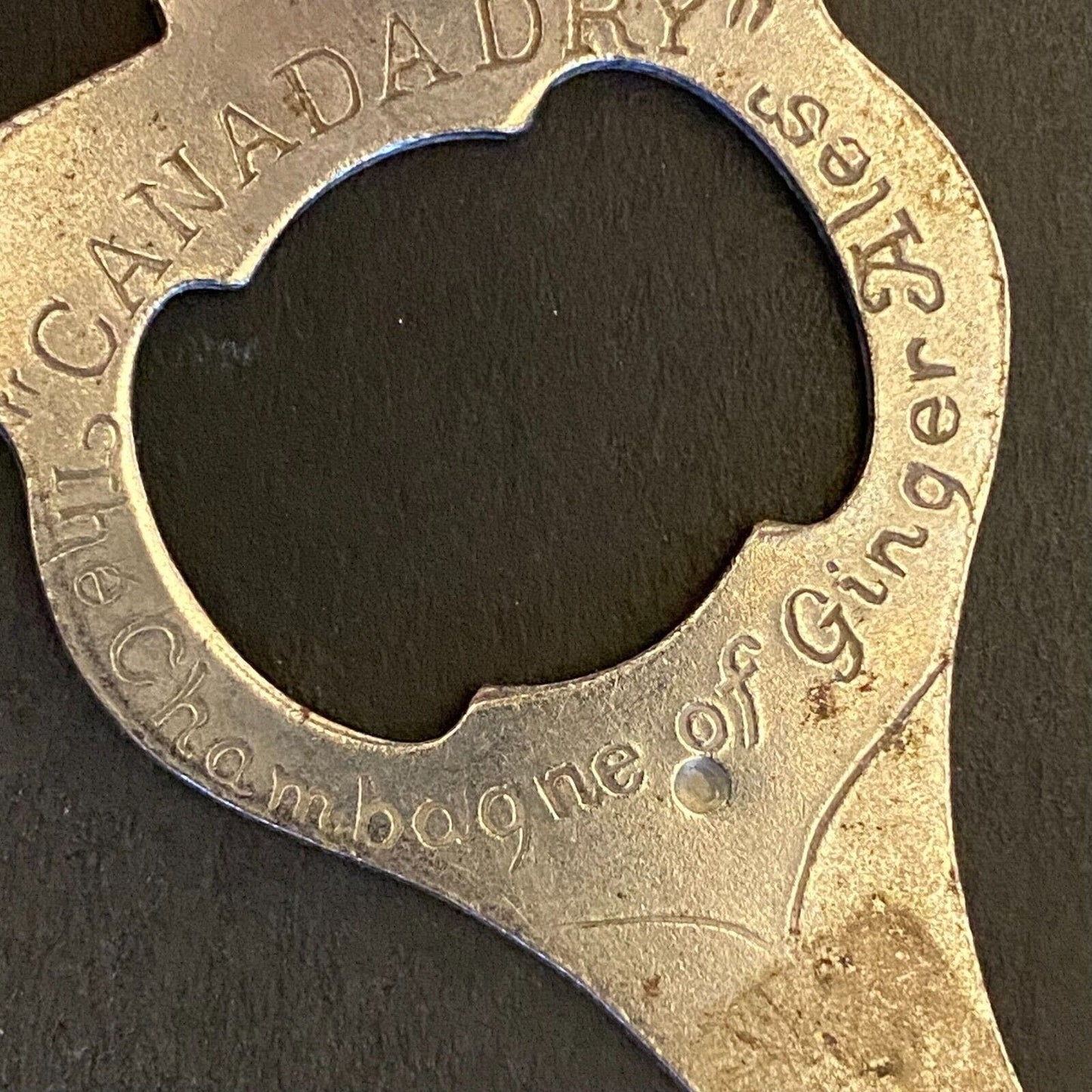 Canada Dry "Champagne of Ginger Ale" Vintage Steel Bottle Opener 3"