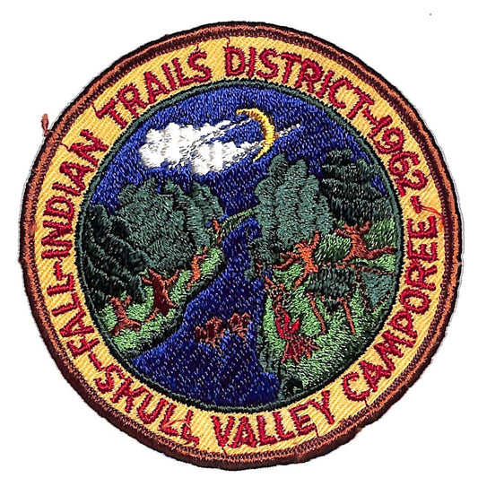 Boy Scouts BSA 1962 Fall Indian Trails Skull Valley Camporee Patch Scarce