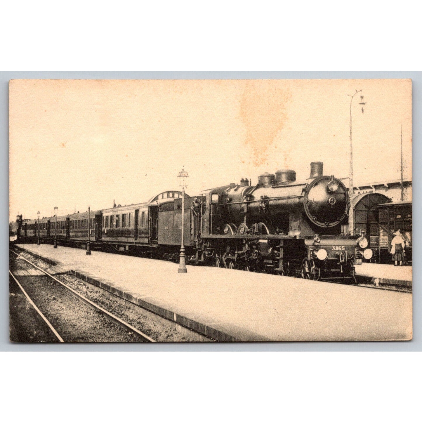 French Railroad RPPC* Postcard Machine Pacific 3.1165 c1900 H.M.P.