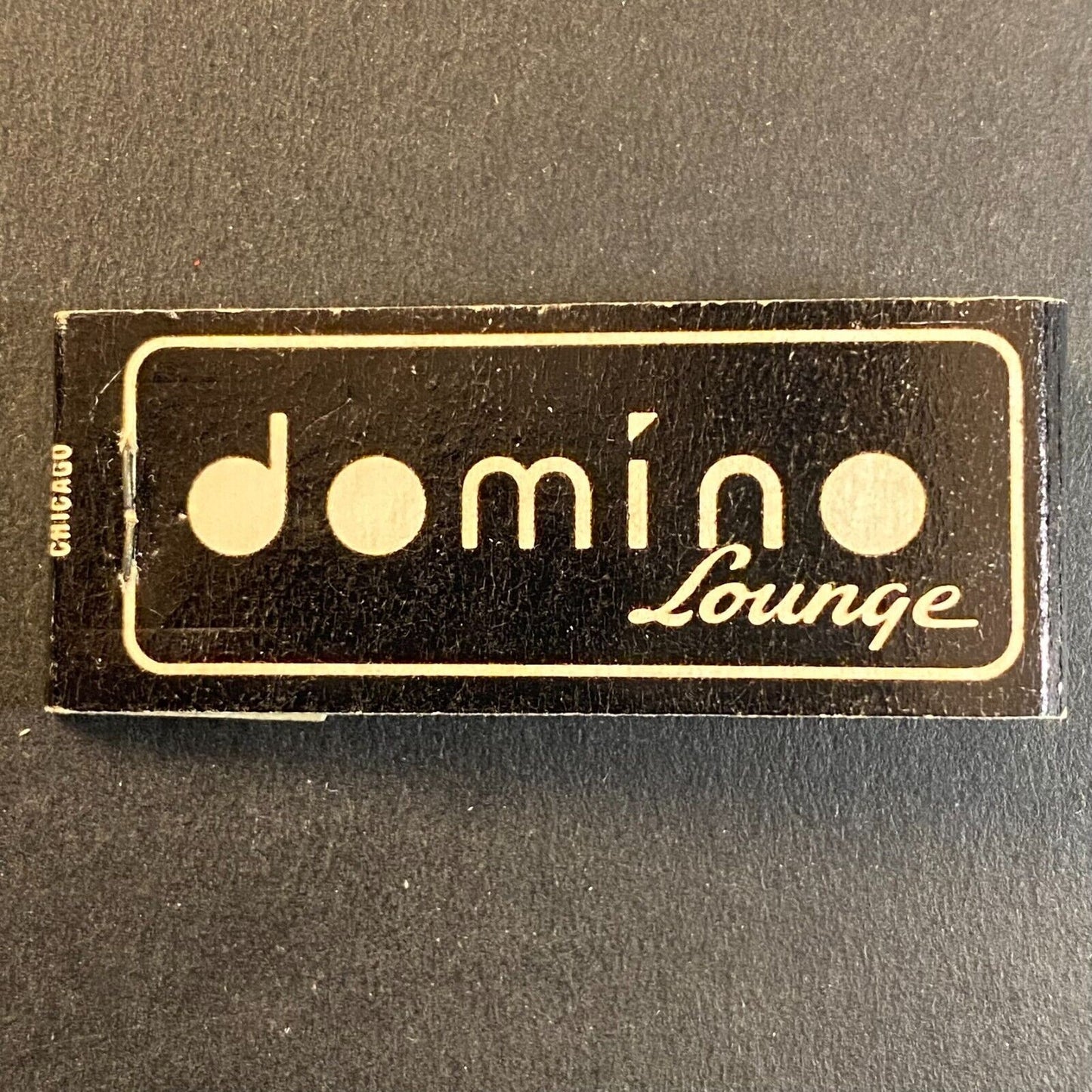 Domino Lounge Chicago Full Slim 10-Strike Matchbook c1960's-73 VGC