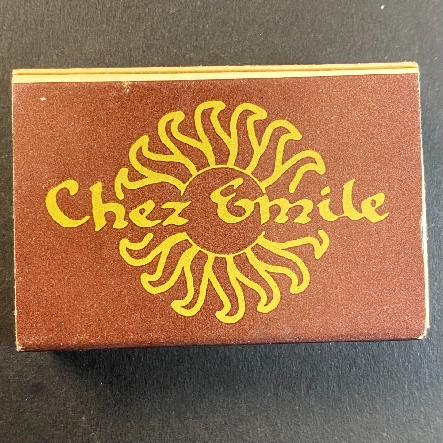 Chez Emile Cafe / Restaurant Key West, FL Vintage Matchbox Scarce