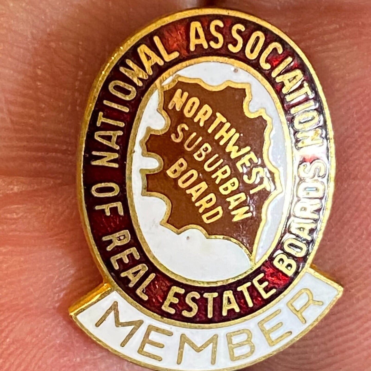 National Association of Real Estate Boards Northwest Color Enameled Lapel Pin
