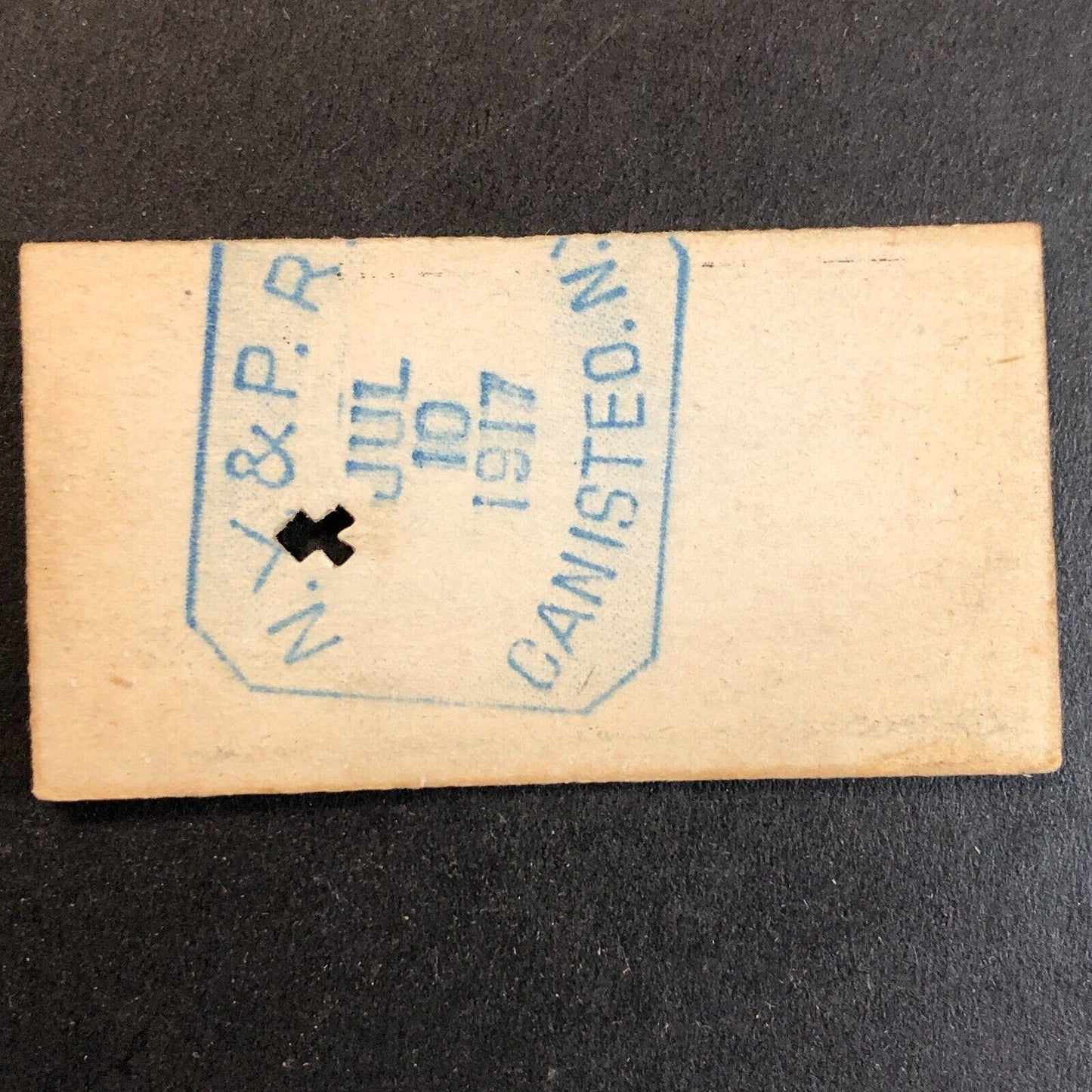 New York & Pennsylvania Railroad July 10 1917 Norton Hollow Ticket #3394 Scarce