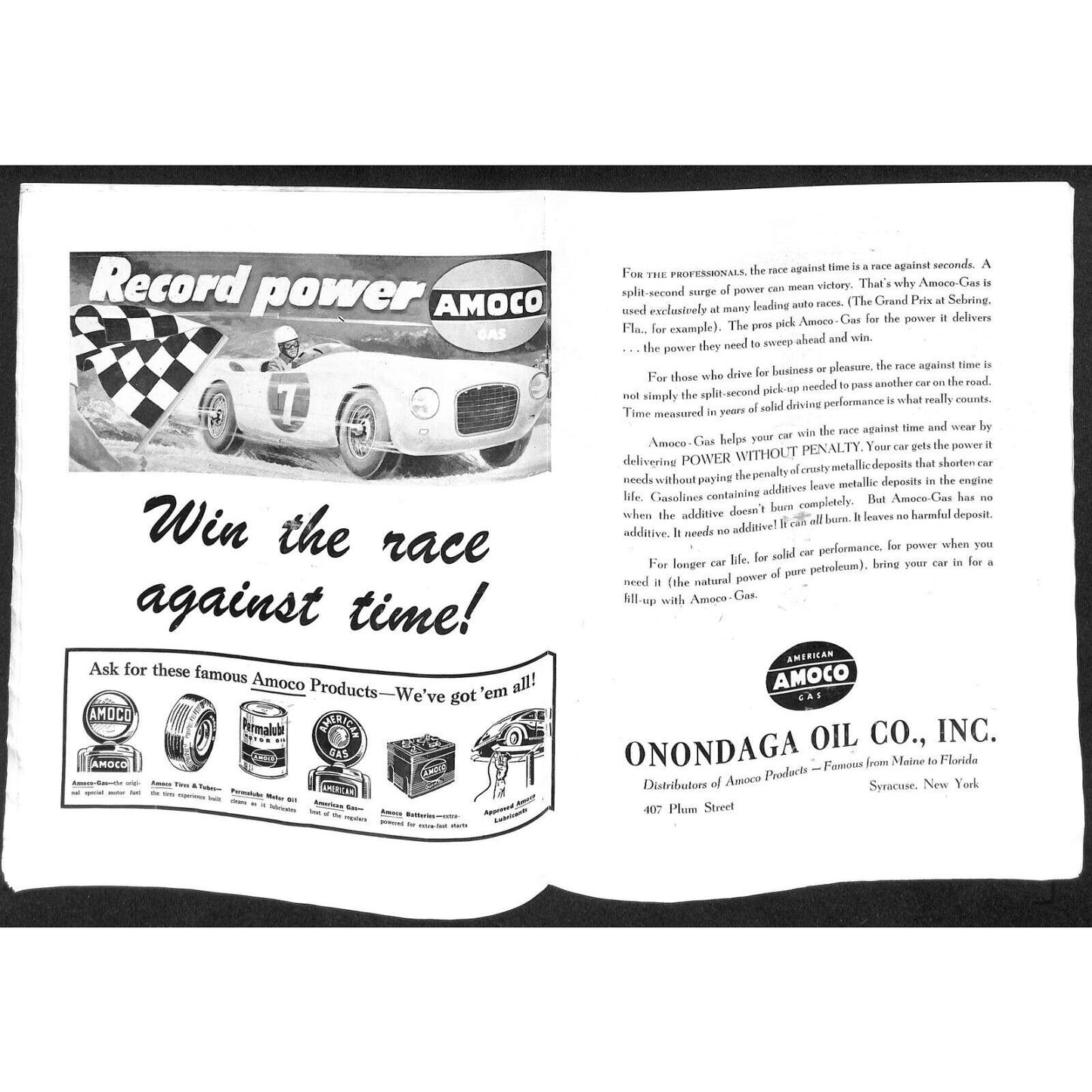 New York State Fair Auto Racing Program Stock Car Sept. 1954 24pp Scarce