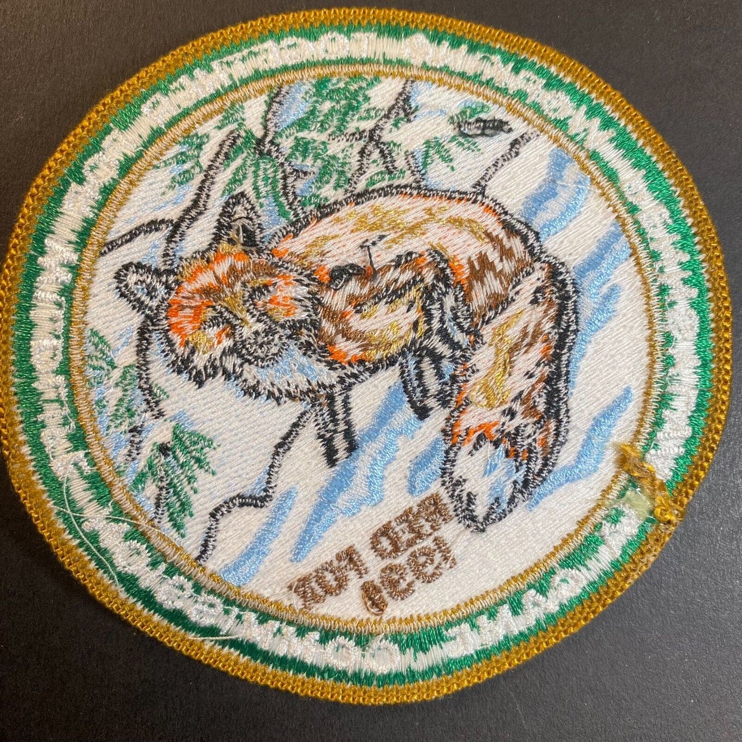 PA Game Commission Red Fox 1991 Wildlife Embroidered Patch 4" NOS VGC