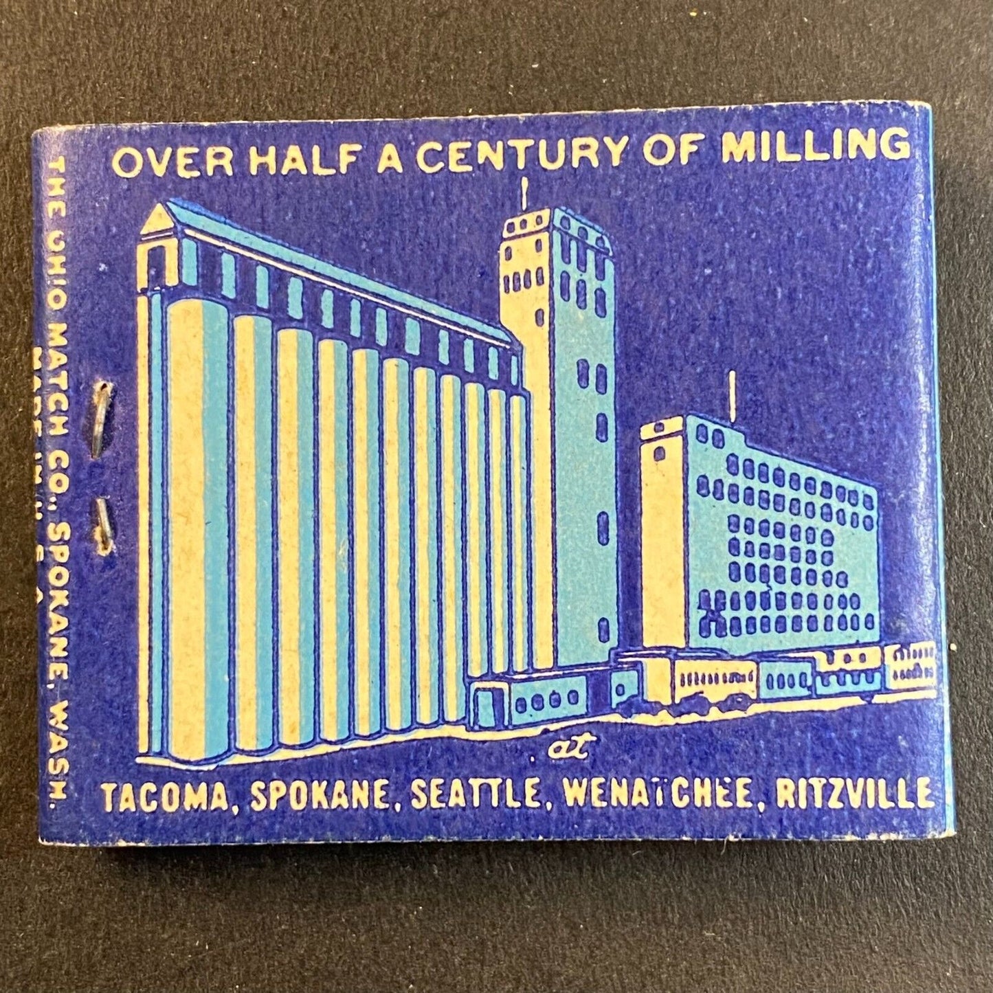 Centinnial Flouring Mills Near Full (-1) Matchbook c1940's-50's Scarce