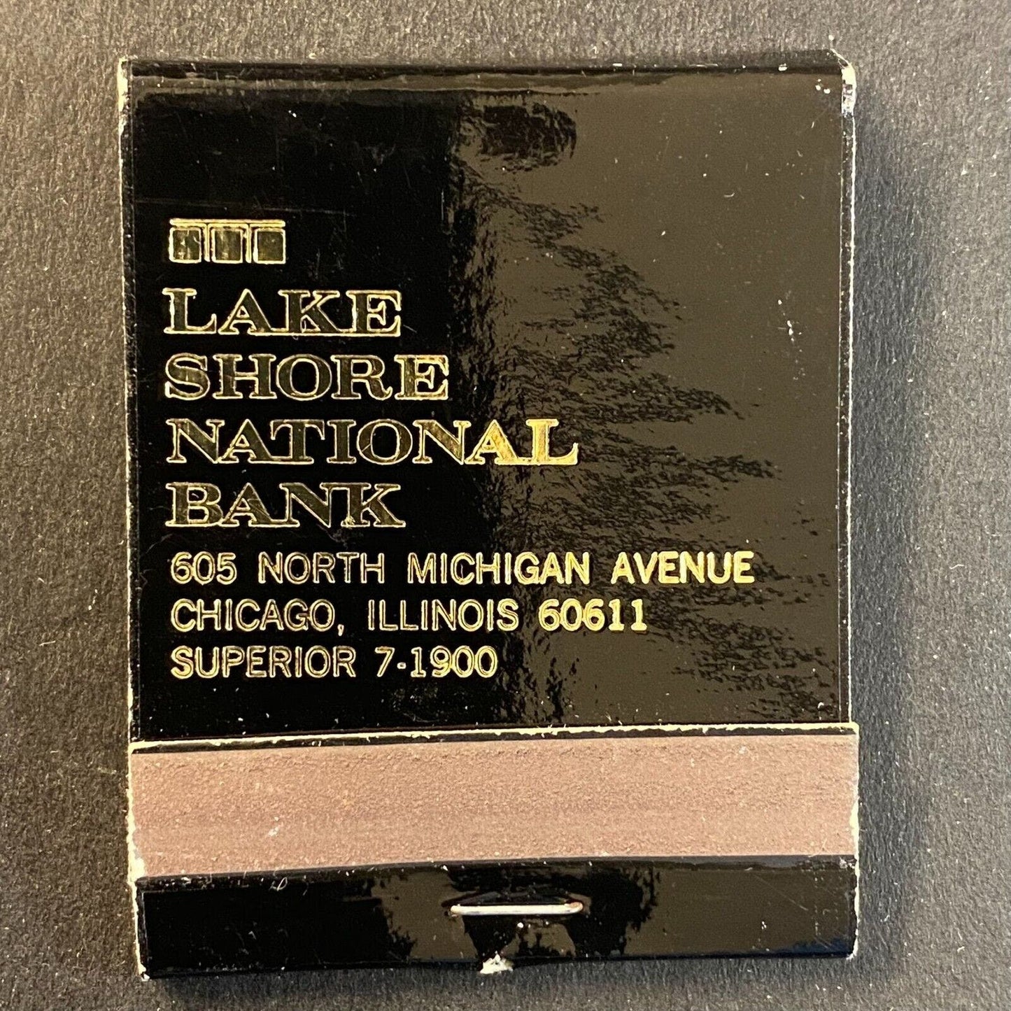 Lake Shore National Bank Chicago 50 Years 1920 - 1970 Full Matchbook VGC