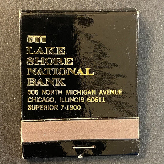 Lake Shore National Bank Chicago 50 Years 1920 - 1970 Full Matchbook VGC