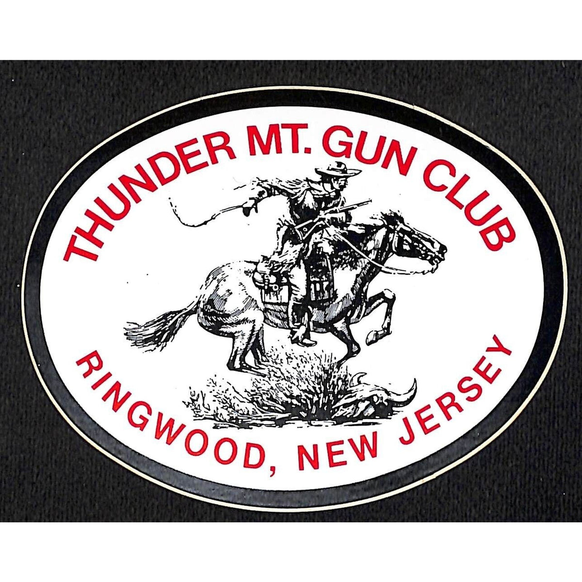Thunder Mountain Gun Club Ringwood New Jersey 4" Vinyl Sticker c1970's ?*