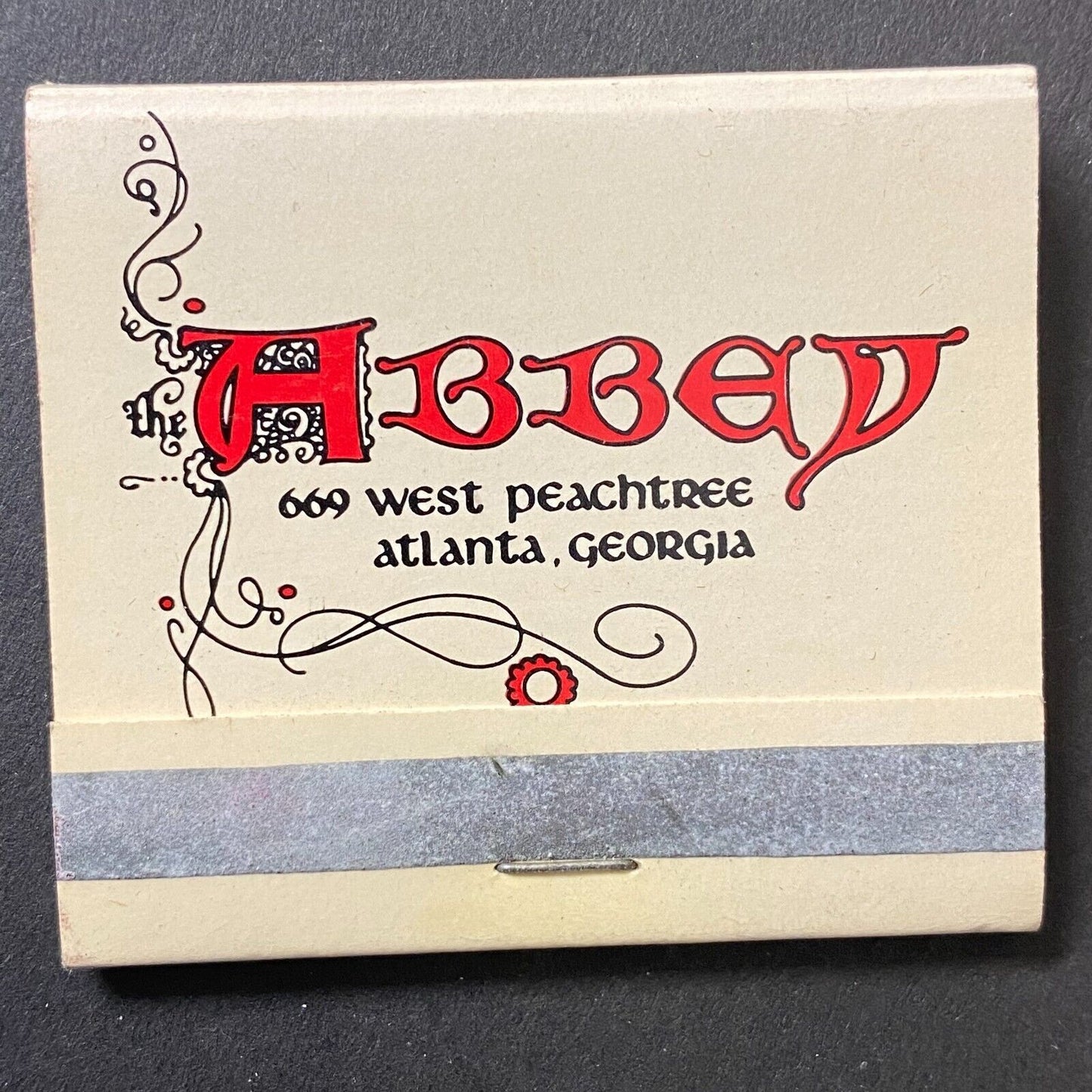 Abbey Medieval Restaurant Atlanta, GA Full Matchbook c1960's -74