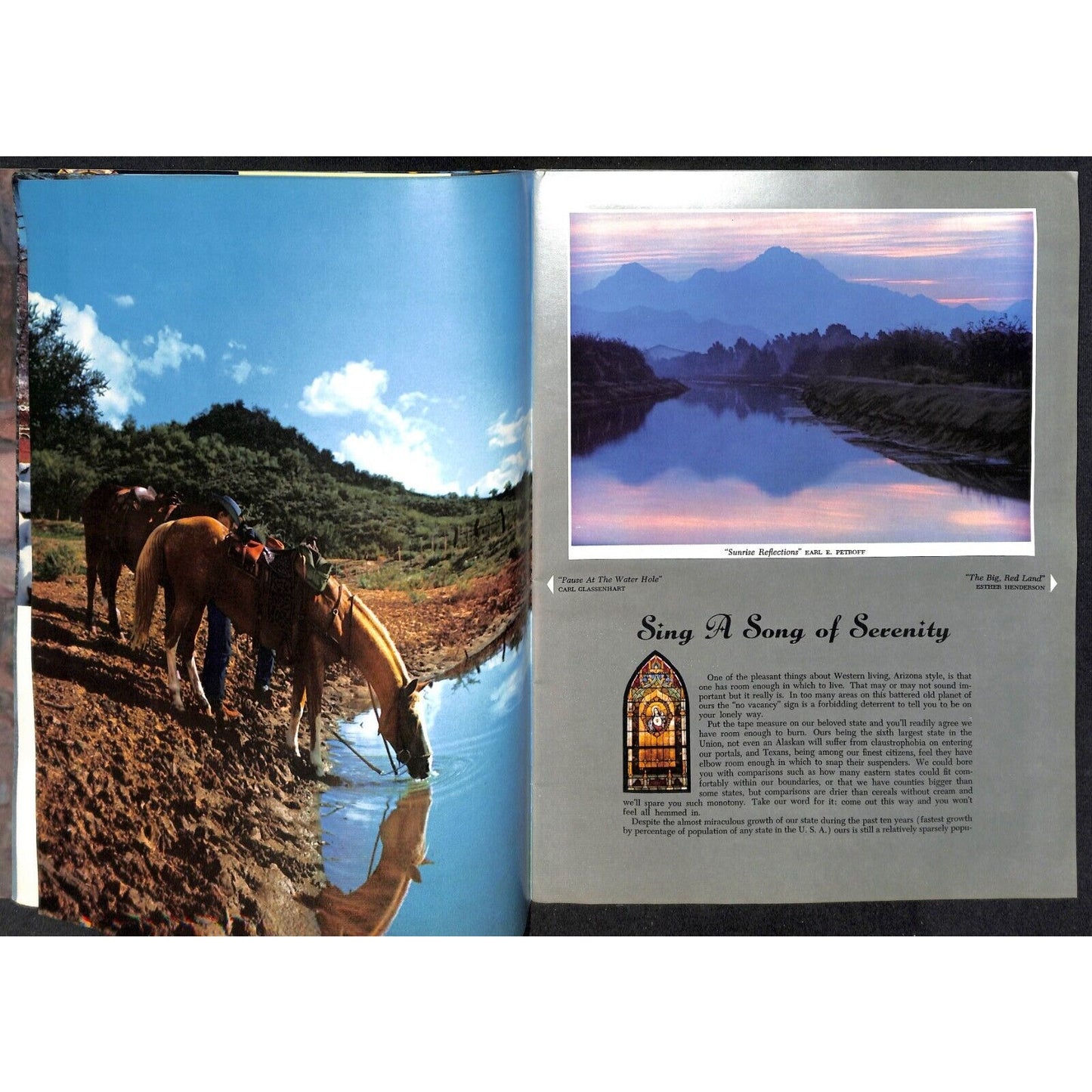 Arizona Highways Magazine December 1959 Art of Philip C. Curtis 34pp VGC