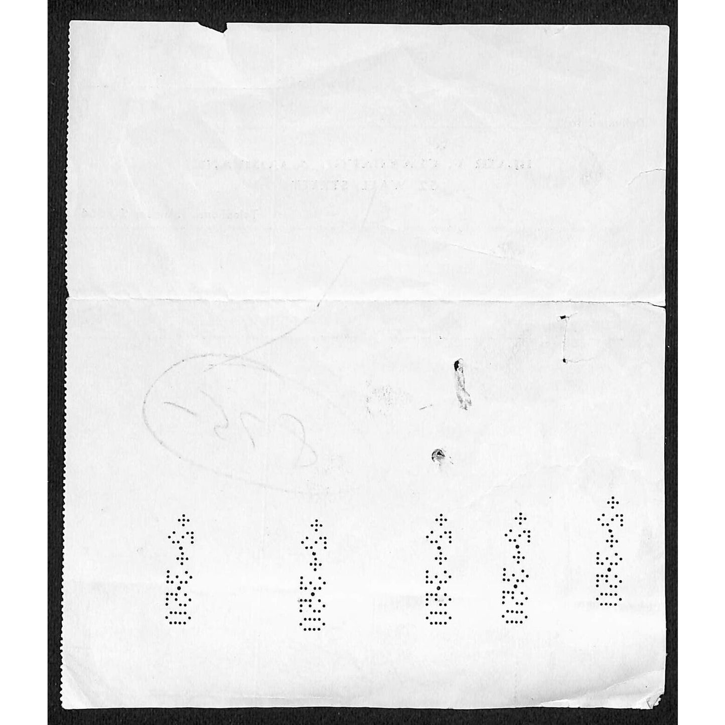 Blair F. Claybaugh & Co NYC 1950 Share Purchase Receipt / Billhead w/Tax Stamps