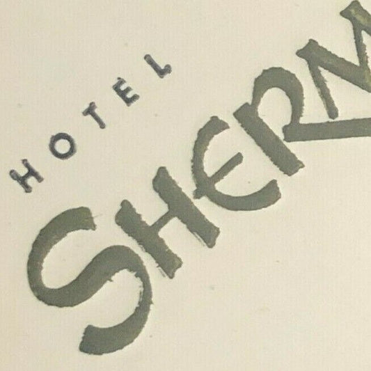 Hotel Sherman Chicago "Well of the Sea" c1970's Full Matchbook