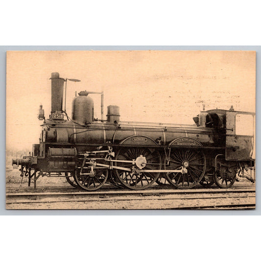 French Railroad RPPC* Postcard Machine 2518 c1900 H.M.P.