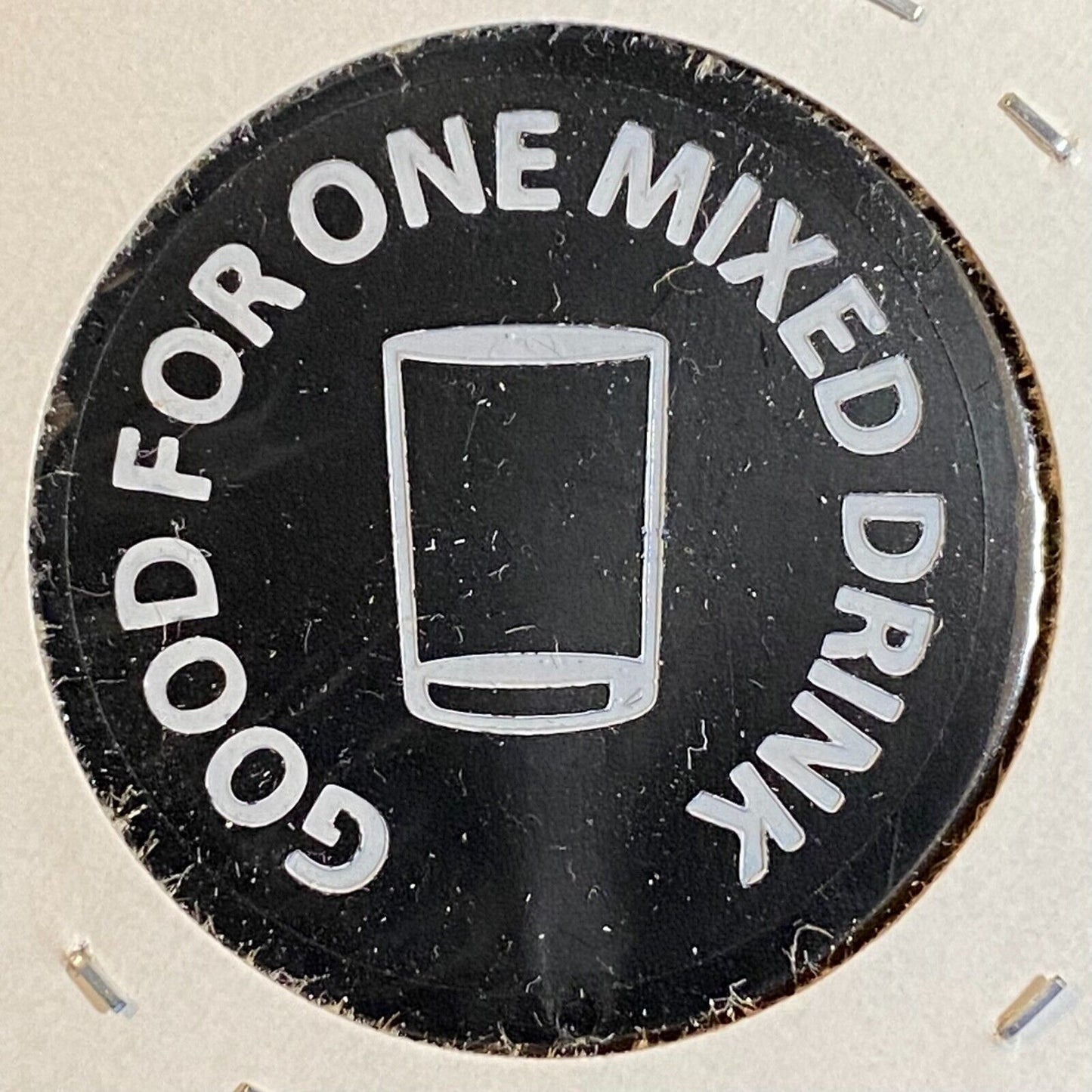 Monongahela, PA Slovak Club c1980's-90's Plastic Token G/F One Mixed Drink