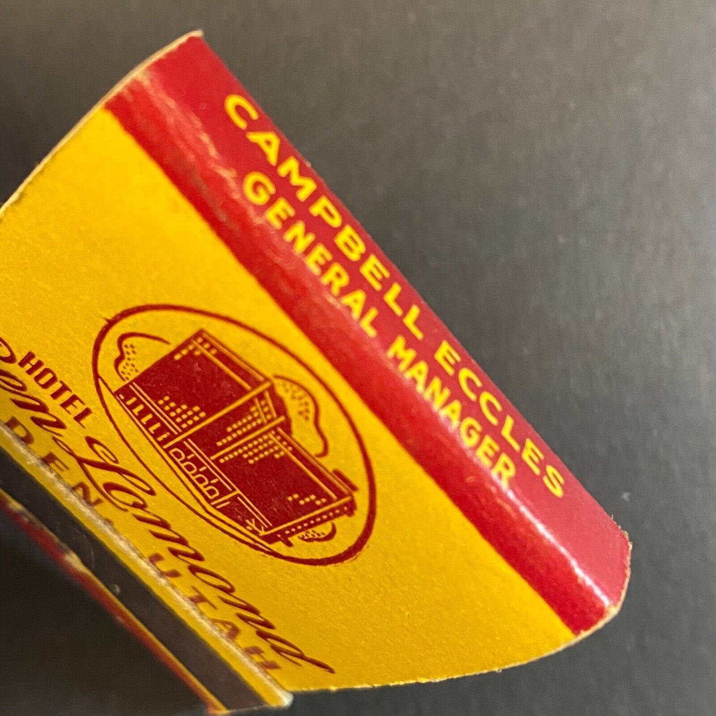 Hotel Ben Lomond Ogden, Utah Full Matchbook c1930's-40's VGC Scarce